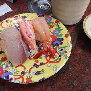 ぶりカニエビ三種盛(近江町市場寿し （おうみちょういちばずし）)