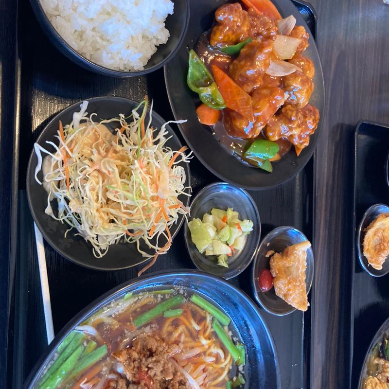 台湾ラーメン酢豚セット(台湾料理 天和)