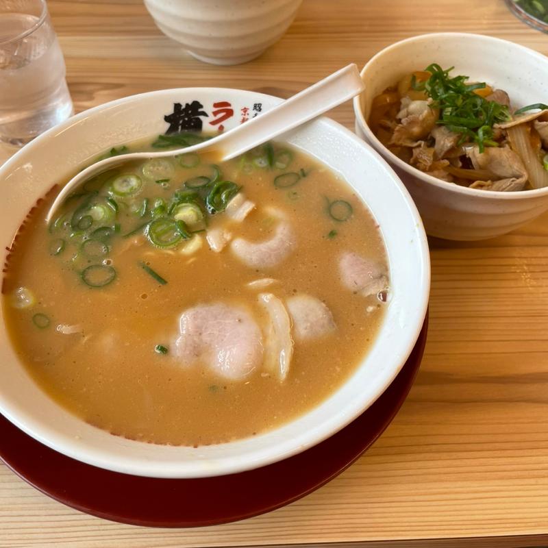 ラーメン(並)&日替わり丼(ラーメン横綱 吉祥院店（本店） )