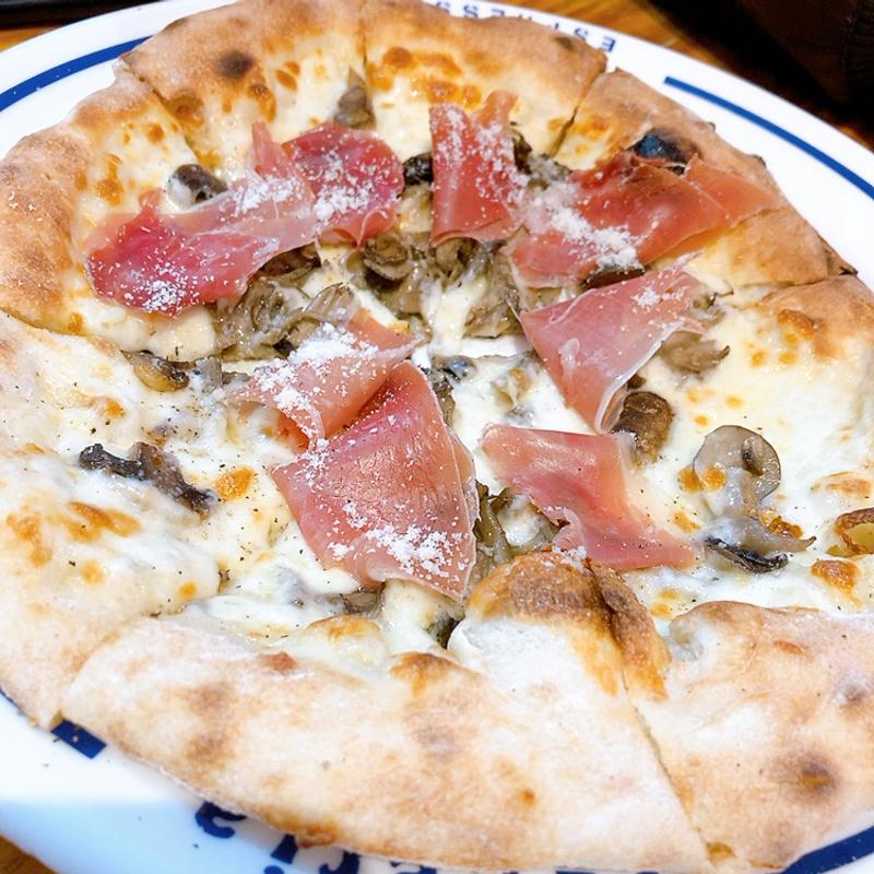 プロシュートピザ(マリオエスプレッソ ラクア緑井店)