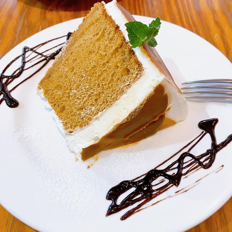 キャラメルシフォンケーキ(マリオエスプレッソ ラクア緑井店)