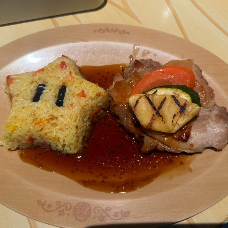 照り焼きチキン＆スーパースター・ライス(キノピオ・カフェ)