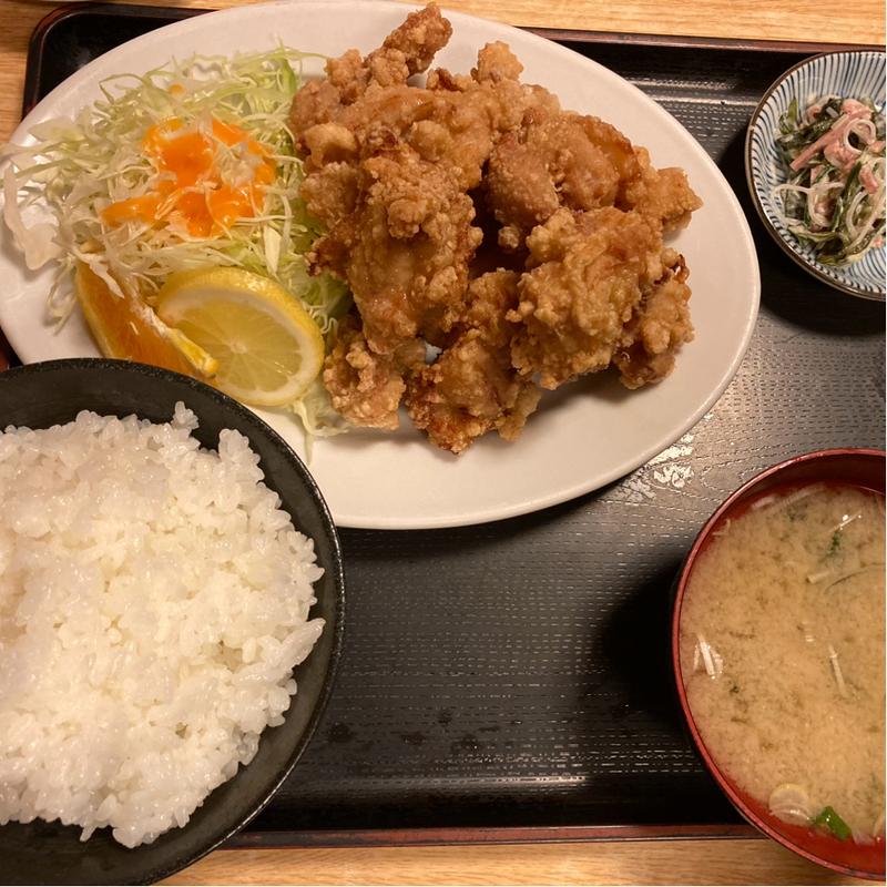 からあげ定食(食堂とみ )