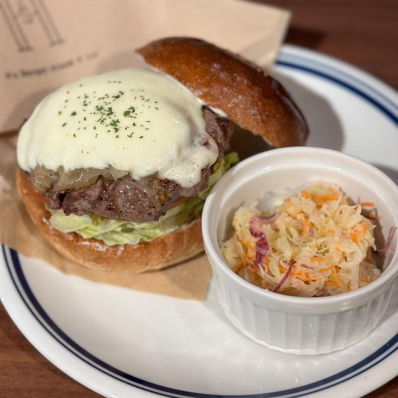モッチャレラチーズバーガー(H's Burger stand & Bar)