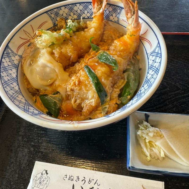 天麩羅丼(さぬき手打ちうどん いなだ)
