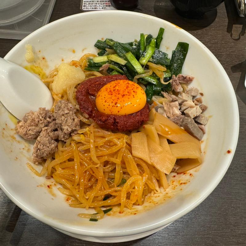 旨辛まぜそば(来来亭 厚木愛甲店)