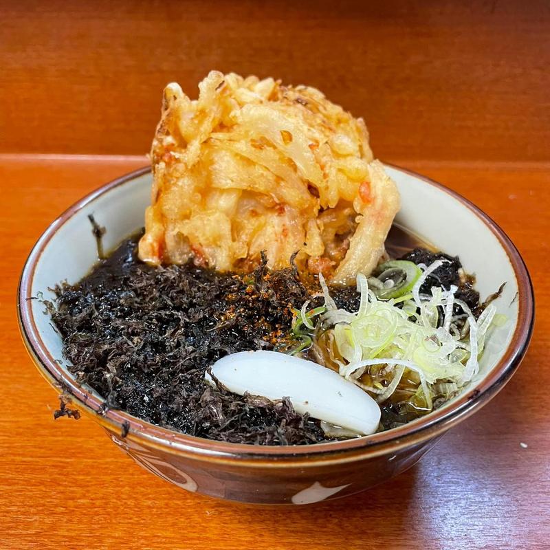 岩海苔そば かき揚げ(そば うどん 文殊両国本店)