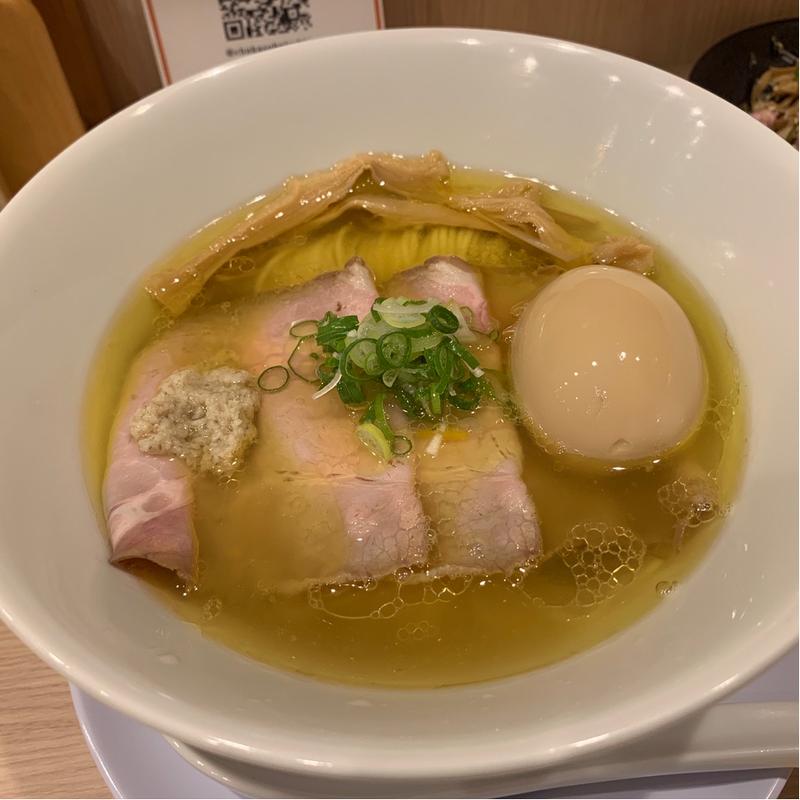 焼豚味玉塩蕎麦(中華蕎麦 一心)