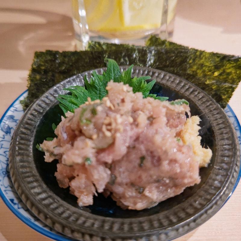 地魚なめろう(貝 刺身専門店 しらはら )