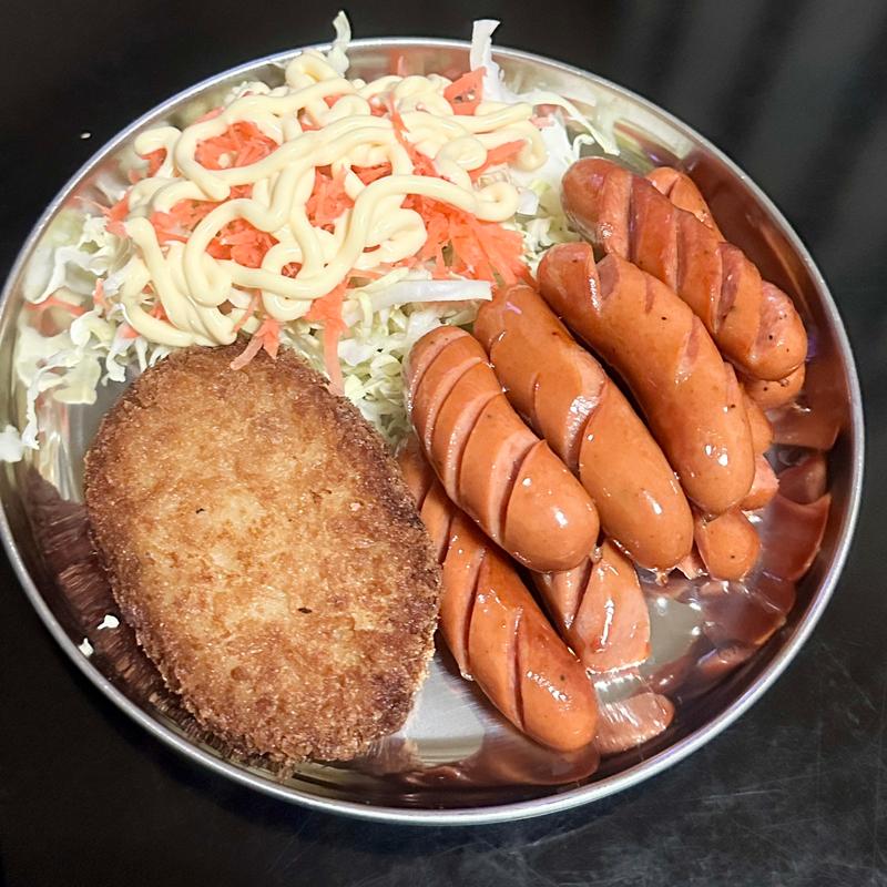 セット(コロッケ、チョリソー、ライス)(ベルクス 東墨田店)