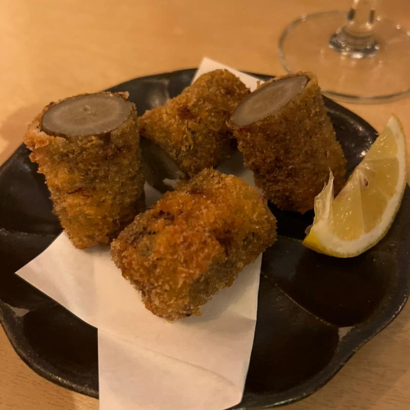 出汁ごぼうのフリット(イエロ Yello 蔵前)