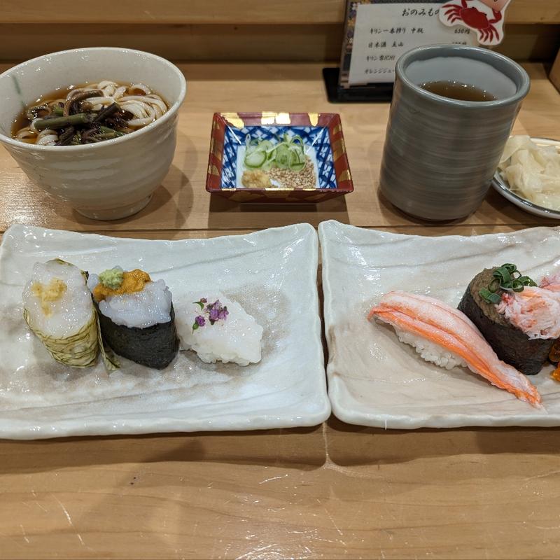 白えび3種盛とかに3種盛(新湊きっときと市場 )