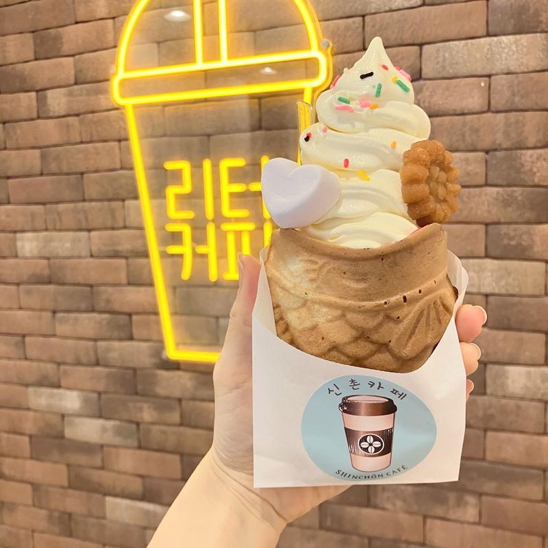 アイスブオンパン プレーン(신촌카페 SHINCHŌN CAFĒ)