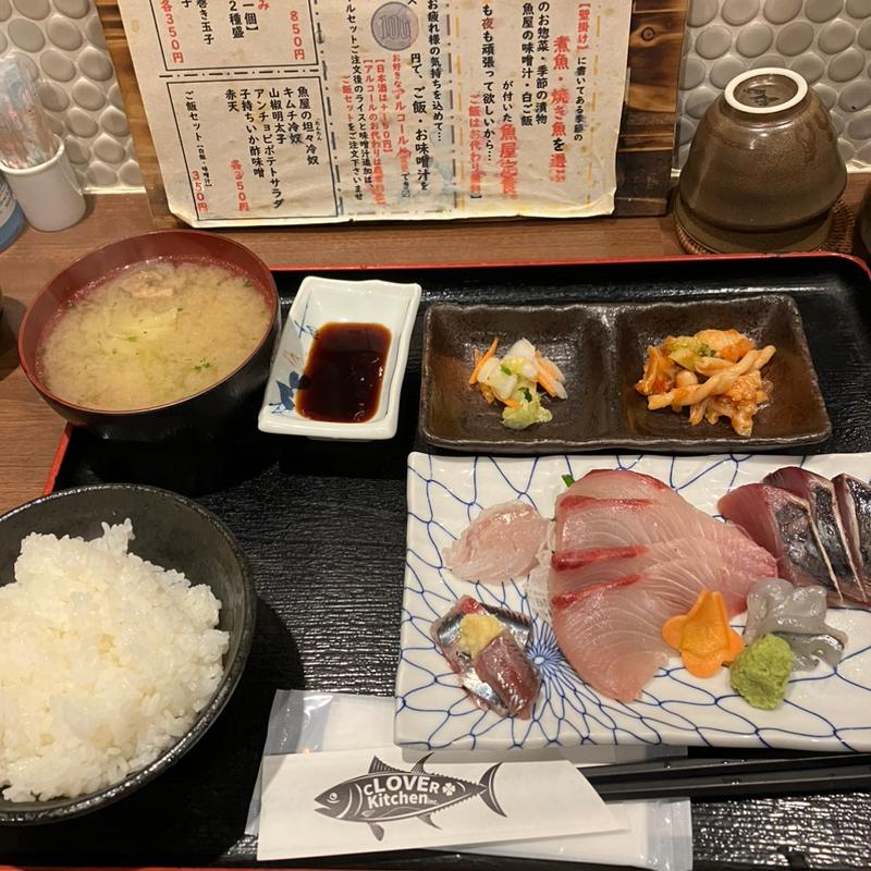 刺身定食(魚屋食堂 魚吉三平)