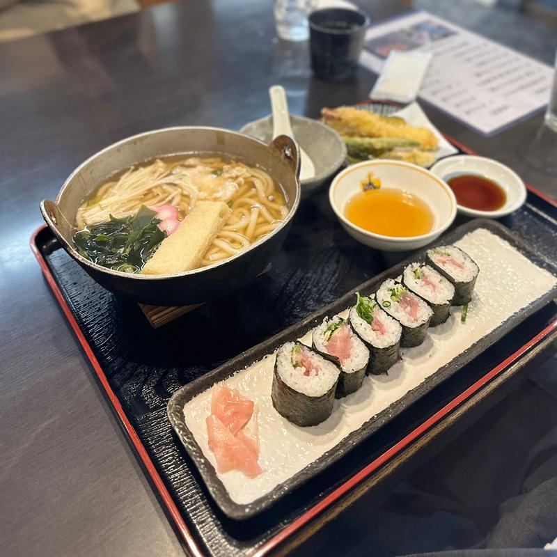 おすすめ定食B(たらいうどん 喜多八)