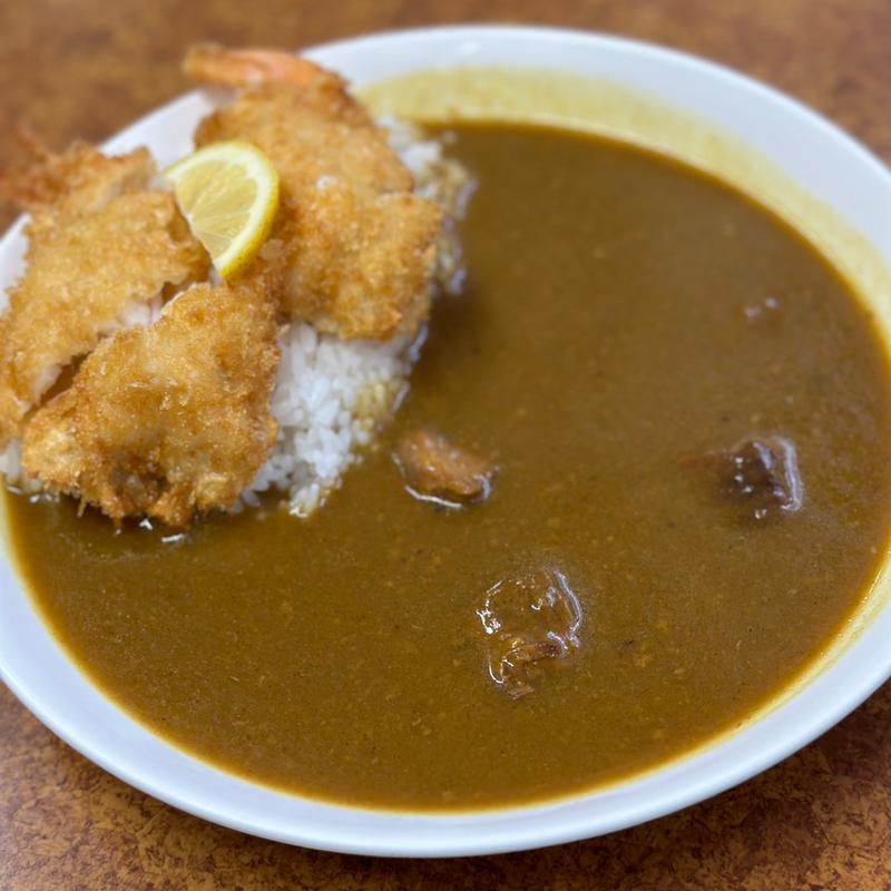 エビフライカレー ハーフ (ルー大盛り)(サン・カレー )