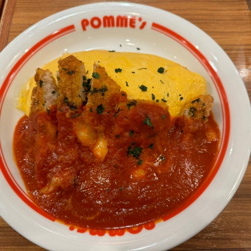 とりかつトマトモッツァレラオムライス(ポムの樹 ビナウォーク海老名店)