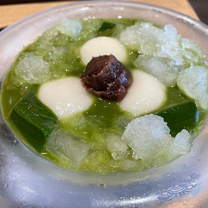 抹茶あんみつ(やなぎ茶屋 ecute上野)