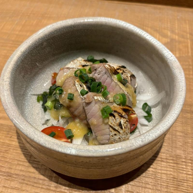 鰹のハラミ　柚子胡椒ソース(tsugumi)