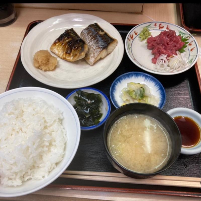 さば焼　なかおち定食(魚竹)
