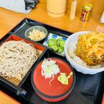 ミニ天丼蕎麦セット(むじな庵本店)