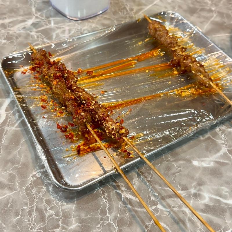 串揚げ(羊、牛)(王家 麻辣燙)