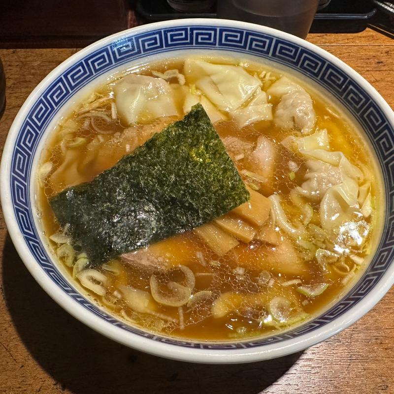 鶏醤油ワンタンらぁ麺(らぁ麺 大和)
