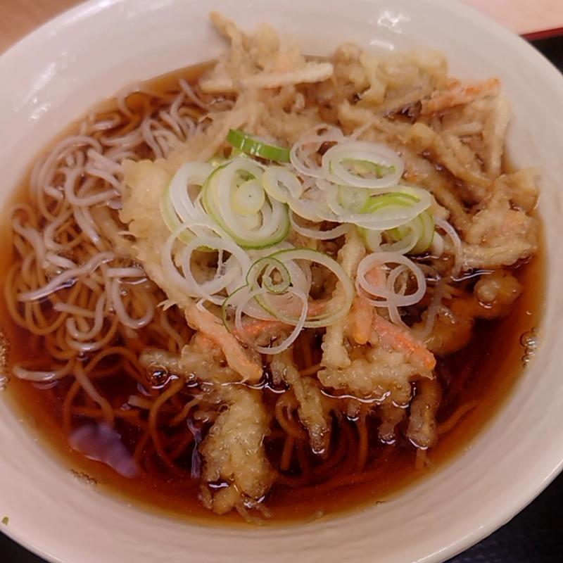 きんぴら天そば(天花そば )