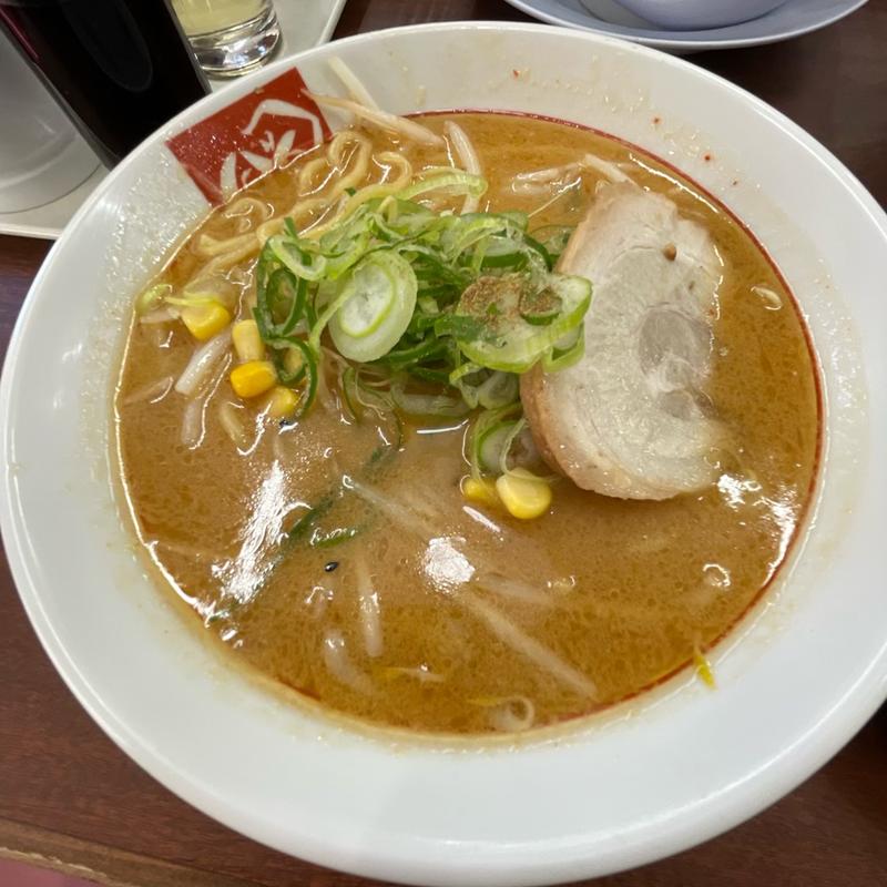 味噌ラーメン(ラーメンばんだい 善部町店)