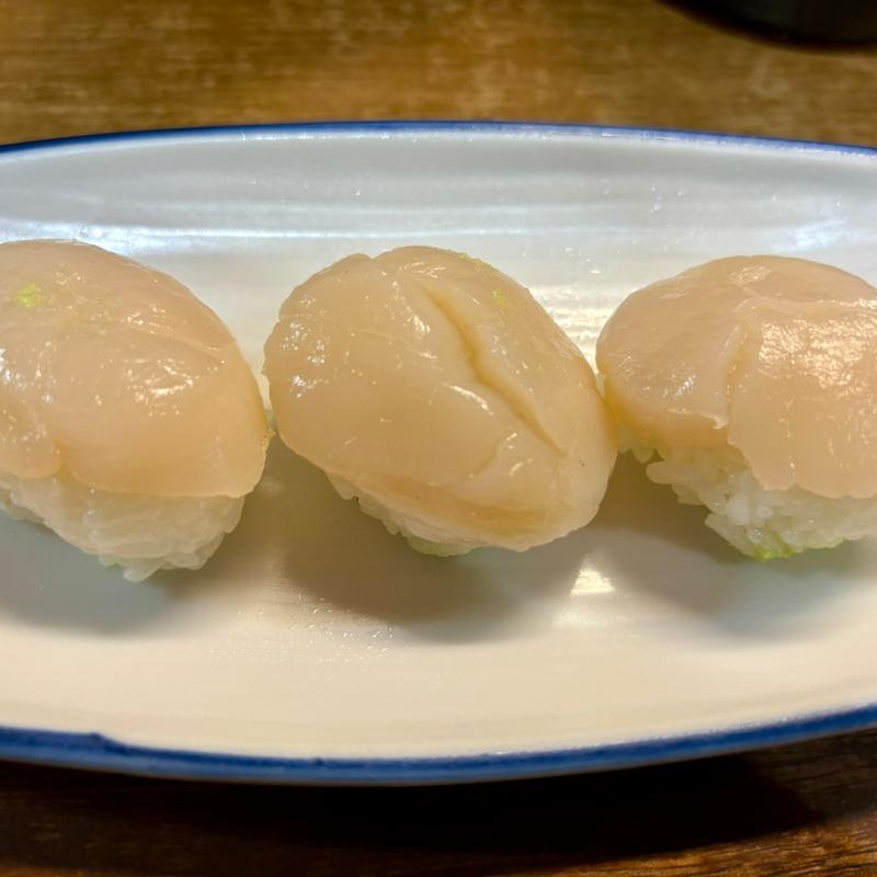 帆立貝柱(親子寿し （オヤコスシ）)