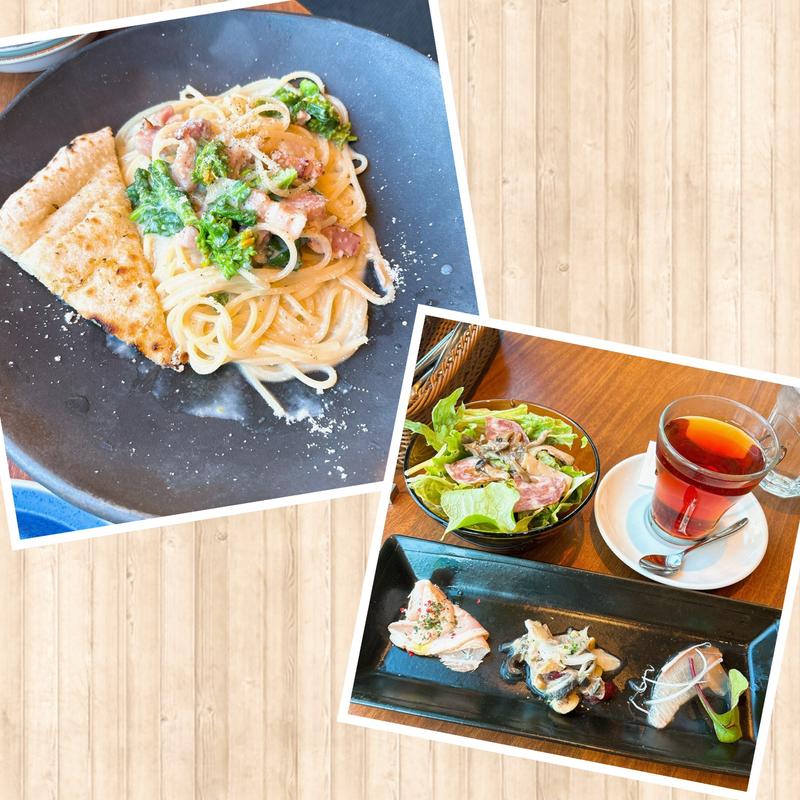 ベーコンと菜の花のクリームスパゲティ(PIZZA SALVATORE CUOMO 白金)