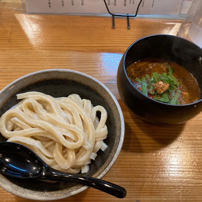 spicy辛味噌つけうどん(中辛)(つけうどん 朱華)