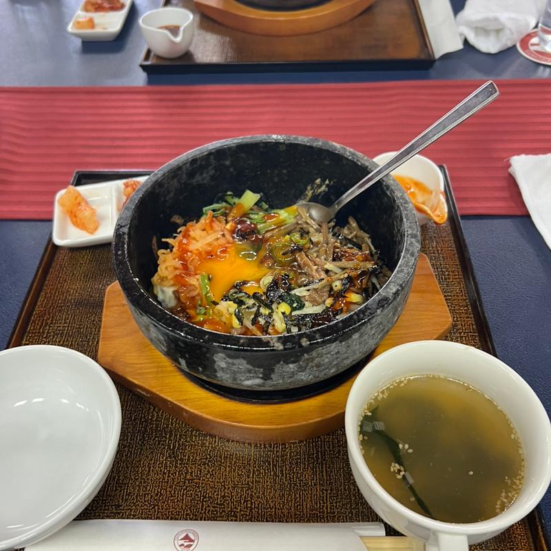 石焼カルビチーズビビンパ(茨城ゴルフ倶楽部レストラン )