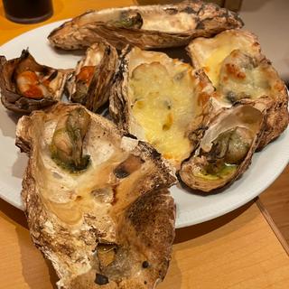 牡蠣（出汁醤油、チーズ、サルサ）(佐渡島へ渡れ 名駅店 )