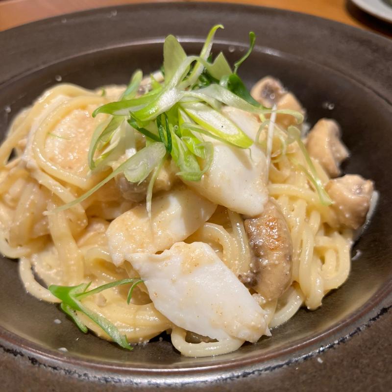 明太子　イカ&マッシュルーム(ノッタ・ピザ 薪窯ピッツァ)