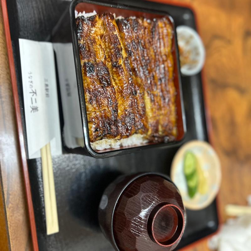 うな重大盛り(うなぎの不二美)
