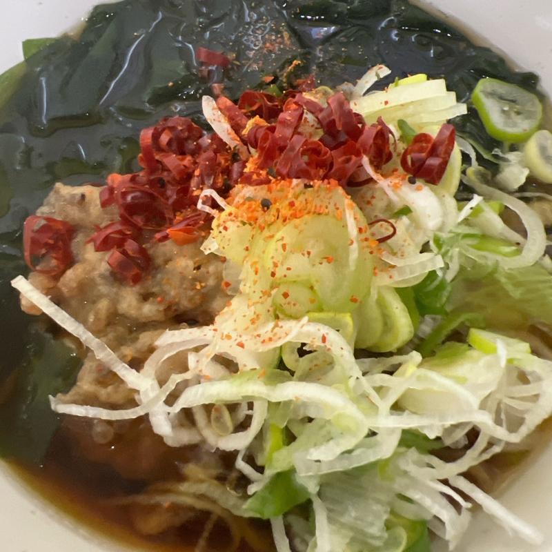 わかめそば(舞茸)(一由そば )