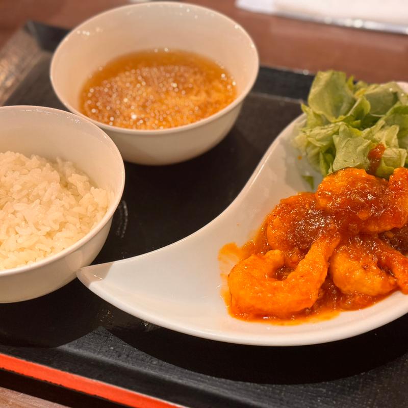 エビチリランチ(台湾小籠包 新宿サブナード店)