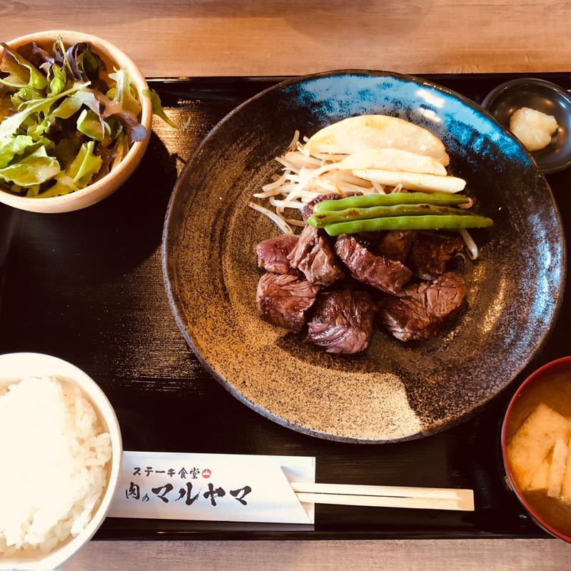 ステーキ定食　150g(ステーキ食堂肉のマルヤマ)