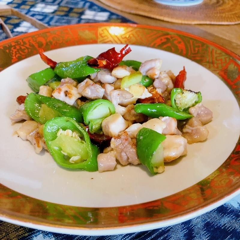 地鶏炒め（お任せコース）(川菜まぼろし亭)