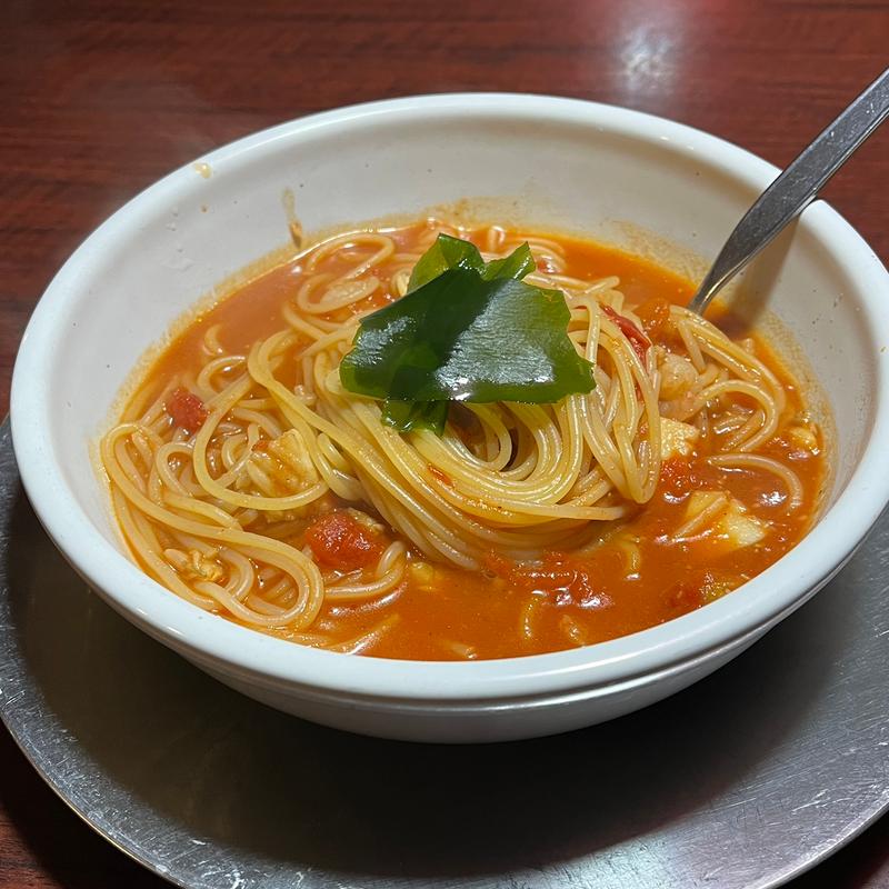 和風ペスカトーレ赤(るーぱんカフェ 鶴ヶ島店)