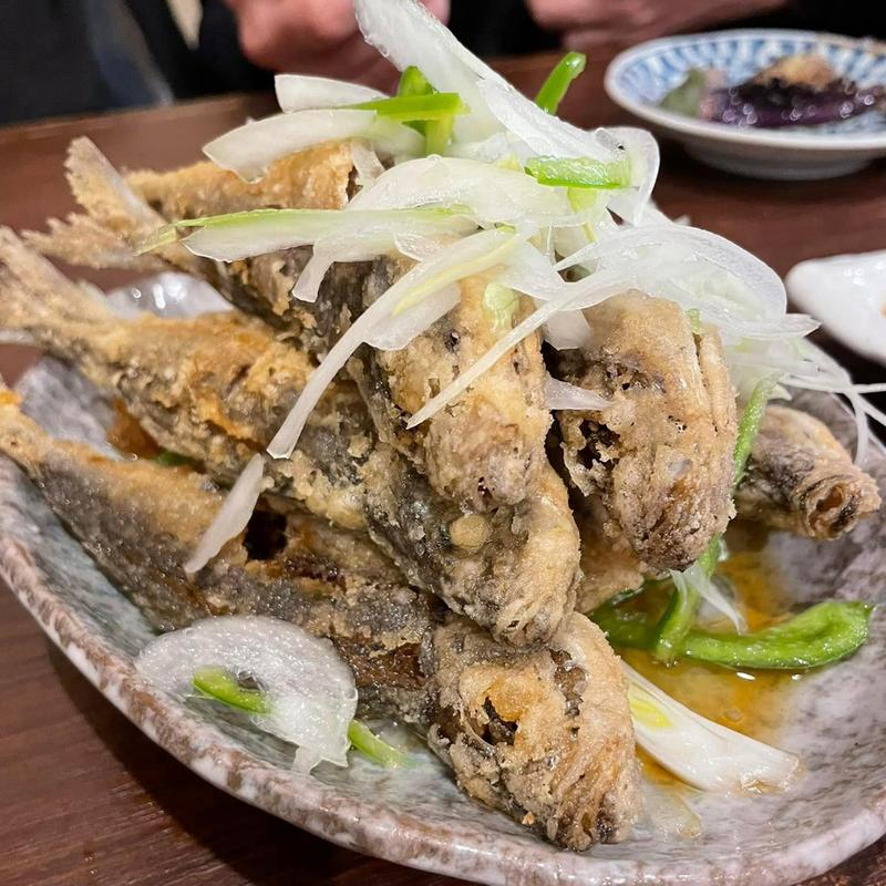 小あじの南蛮漬け(そば処 二月堂)