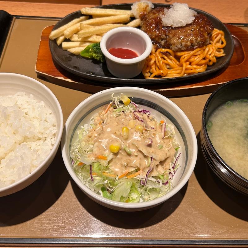 和風おろしハンバーグ定食(やよい軒 日野店)