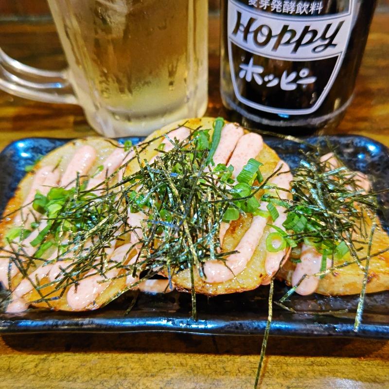 長芋明太焼き(八郎スター酒場)