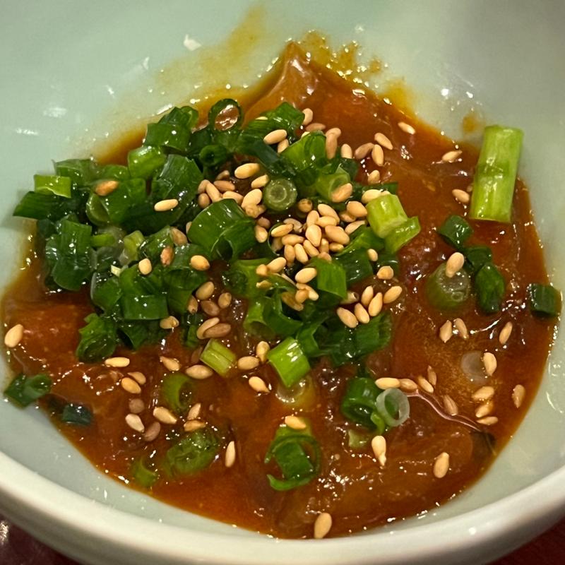 とらふぐケジャン(活魚居酒屋 マルフク)