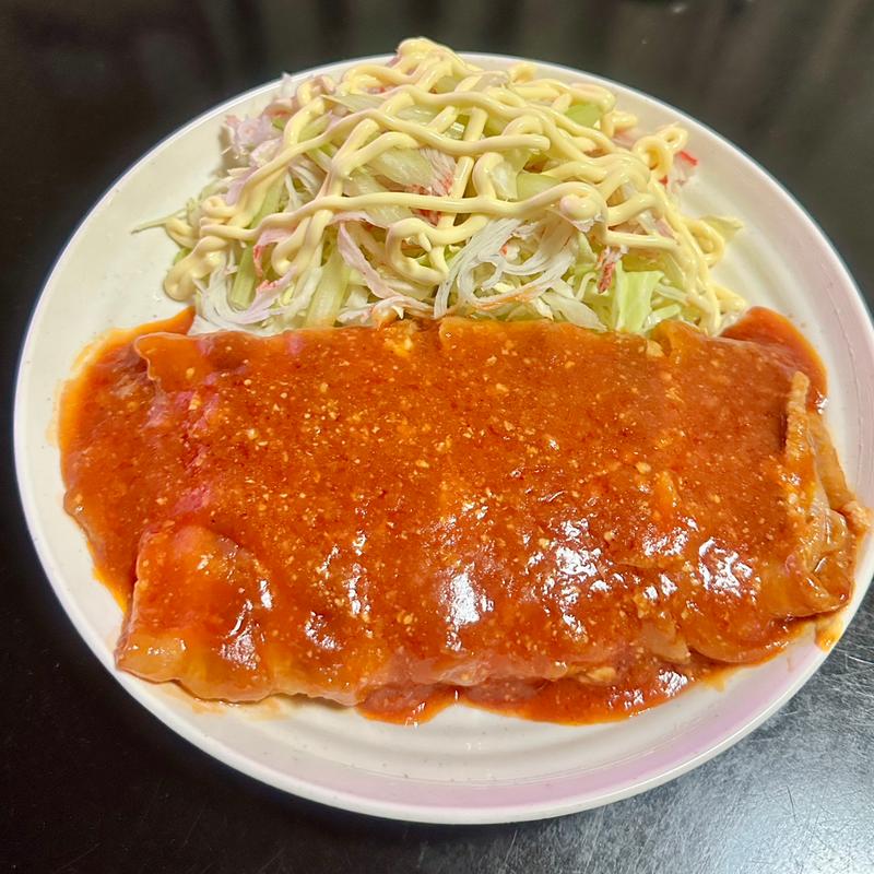 豚バラ肉のチーズインポークチャップ(ベルクス 東墨田店)