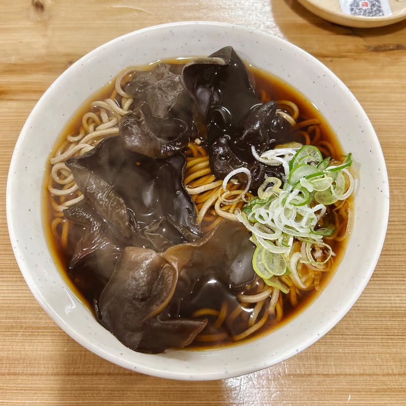 木クラゲそば(そば処 二葉 神田南口店)