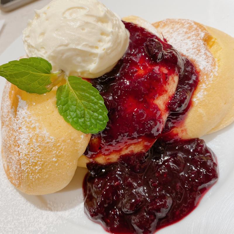 生クリームチーズパンケーキ(幸せのパンケーキ 京都店)