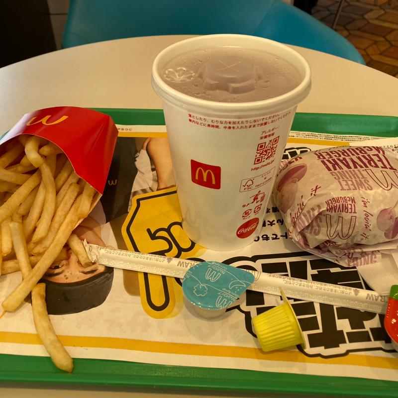 てりやきマックバーガーセット(マクドナルド 三春町店)