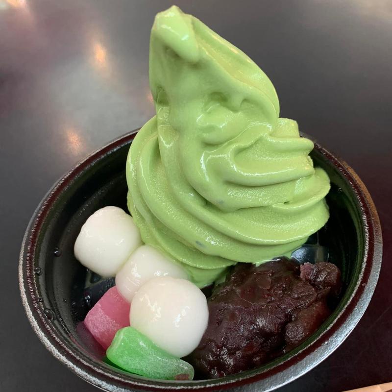 白玉抹茶ソフト(saryo ITOEN 茶寮伊藤園)